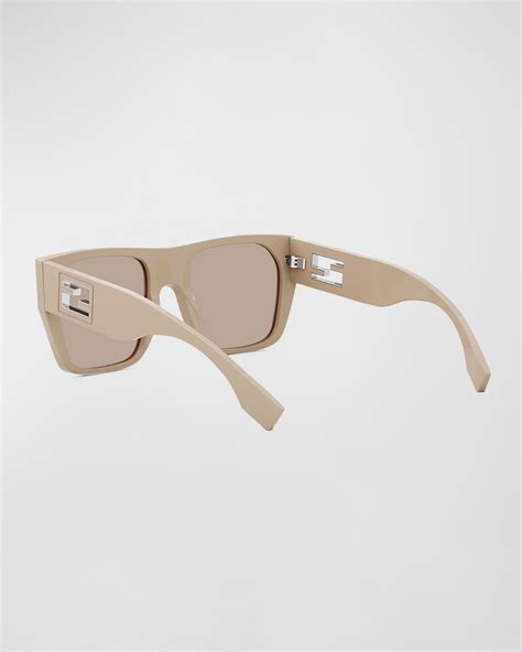 Baguette Acetate Round Sunglasses 